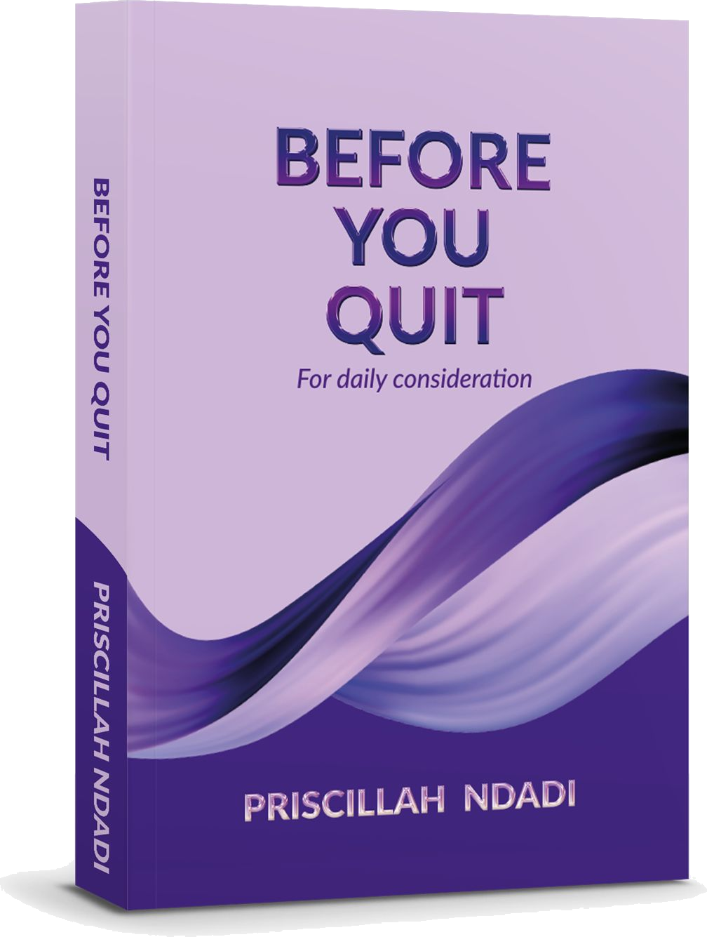 Before You Quit by Priscillah Ndadi — book cover